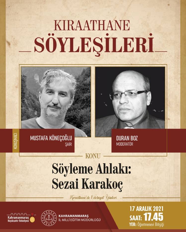 KSnde Mustafa Köneçoğlu ile Söyleme Ahlakı Sezai Karakoç